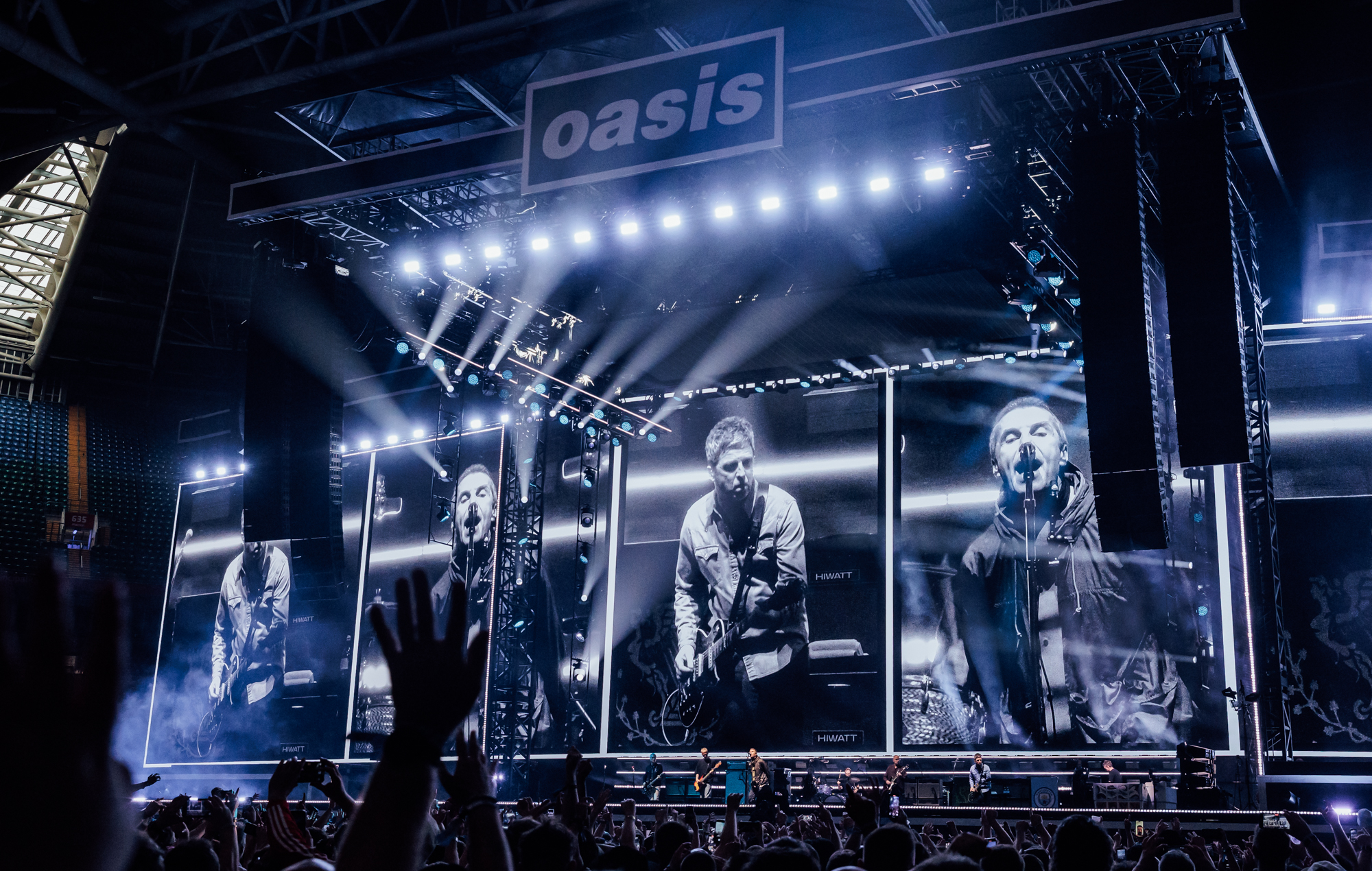 DO NOT RE-USE: Oasis, live in Cardiff. Credit: Andy Ford for NME