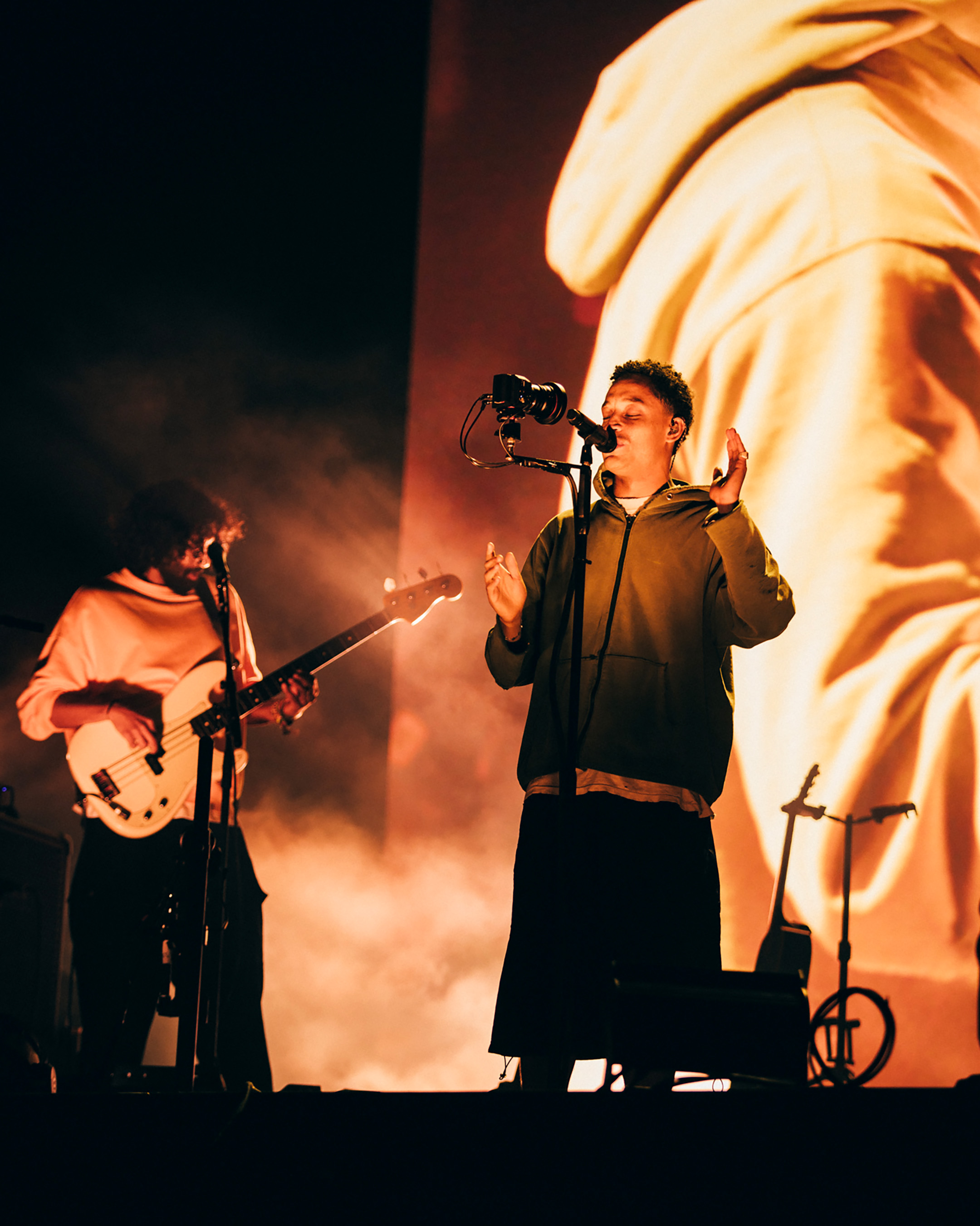 Loyle Carner live at Glastonbury 2025, photo by Derek Bremner