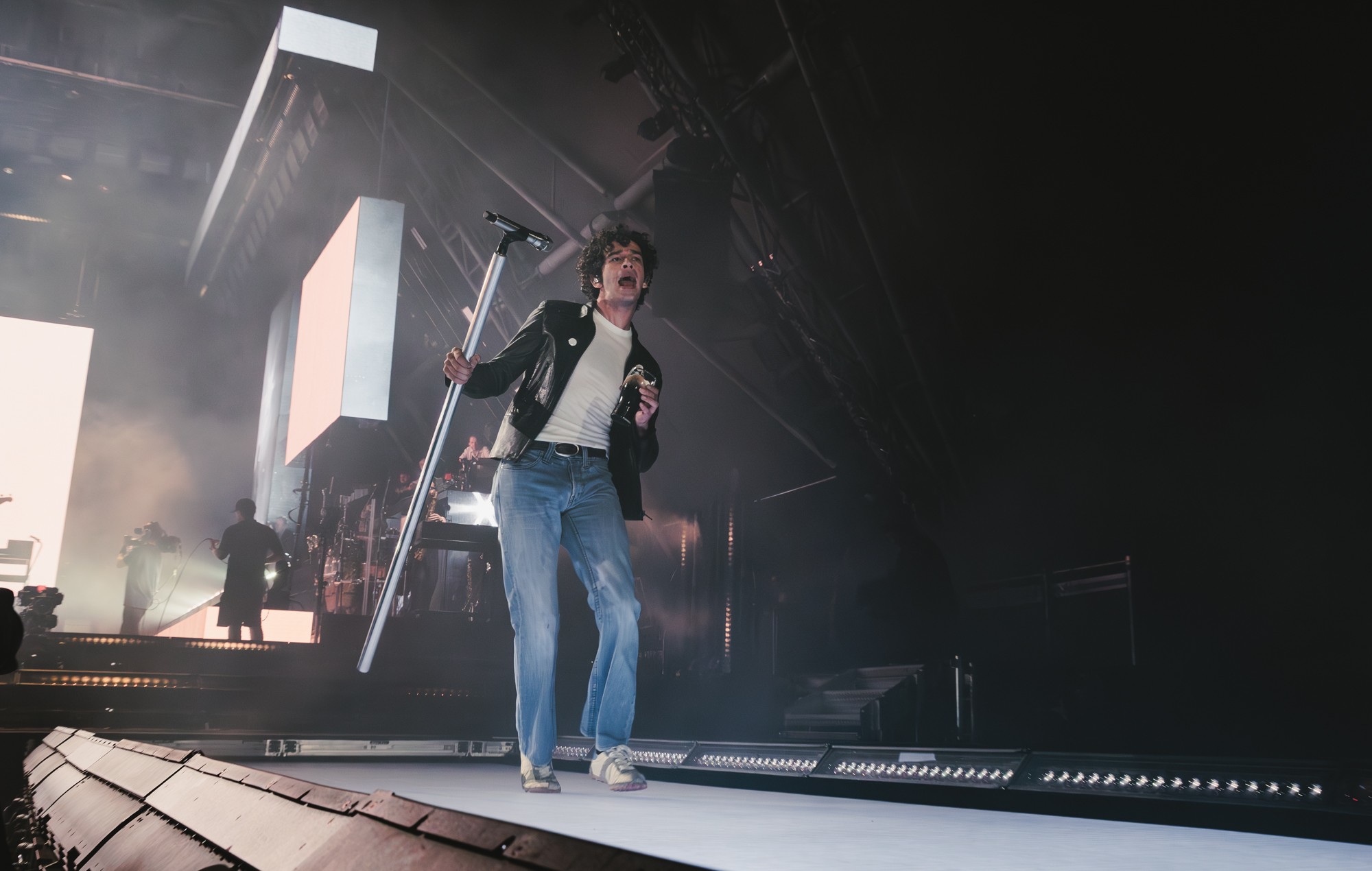 The 1975 performing at Glastonbury 2025, photo by Andy Ford
