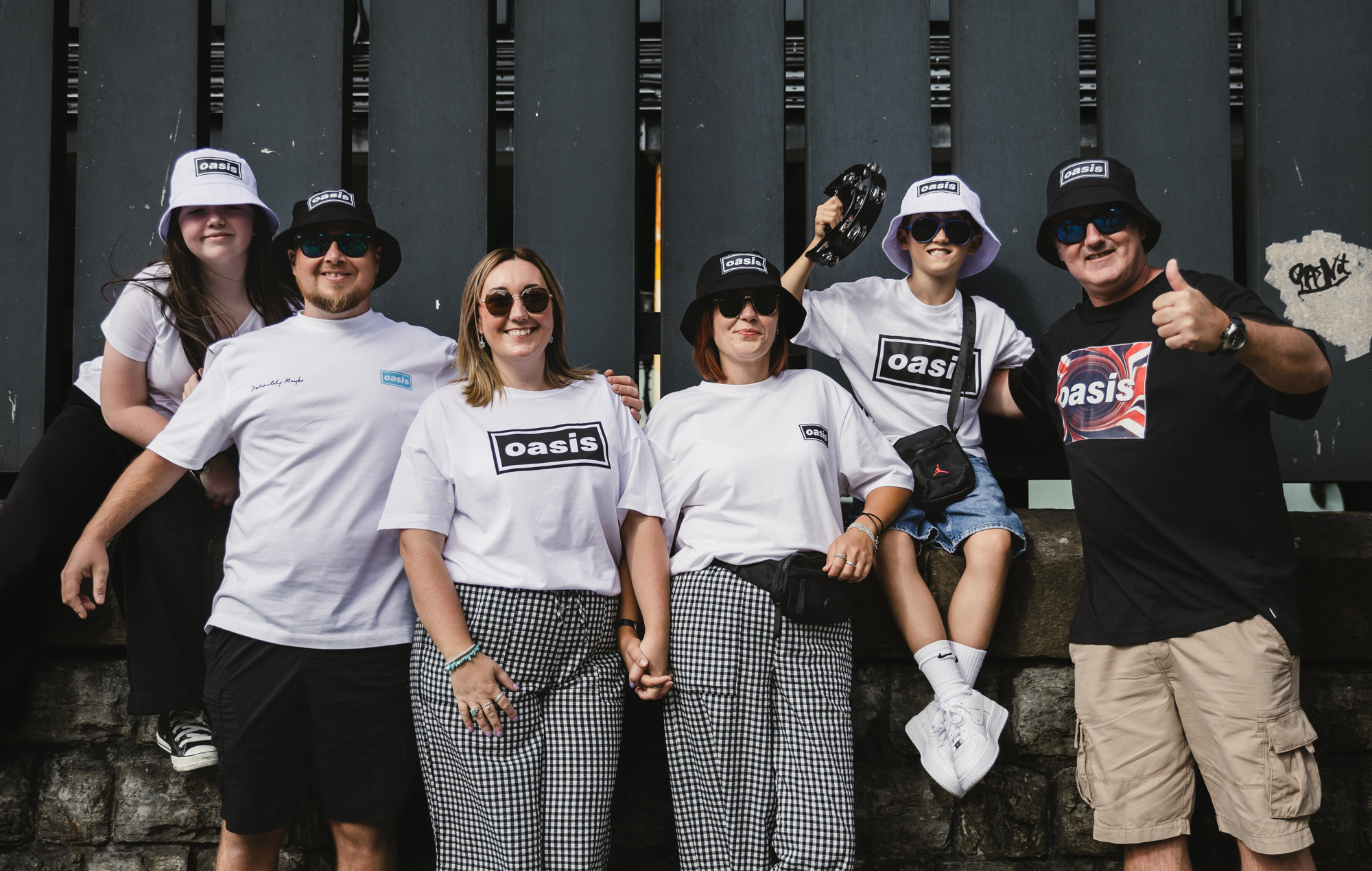 Fans at the first stop of the Oasis Live 25 reunion tour in Cardiff, Wales on July 4, 2025. Credit: Andy Ford for NME