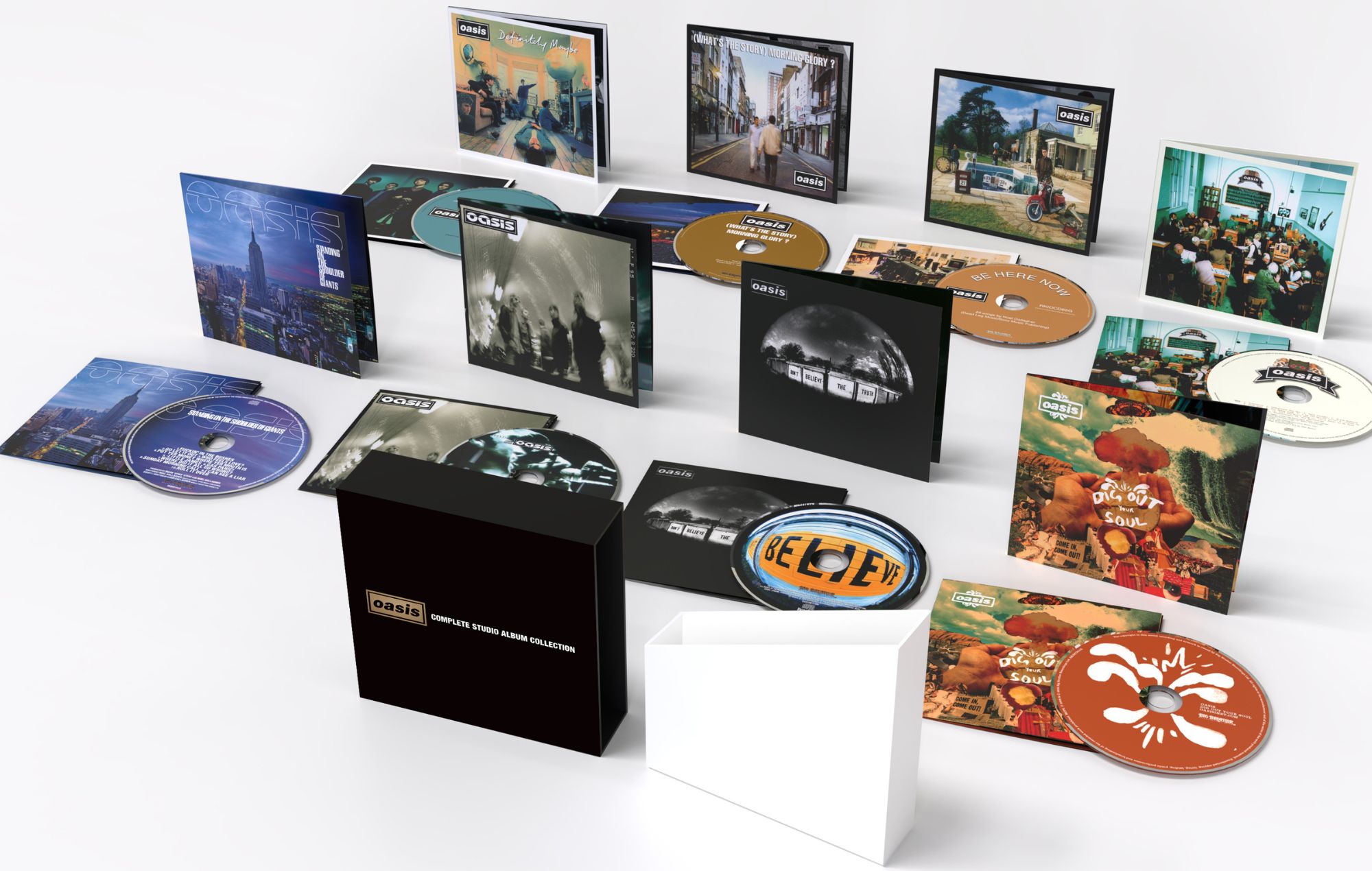 'Oasis: Complete Studio Album Collection' CD edition. CREDIT: Press